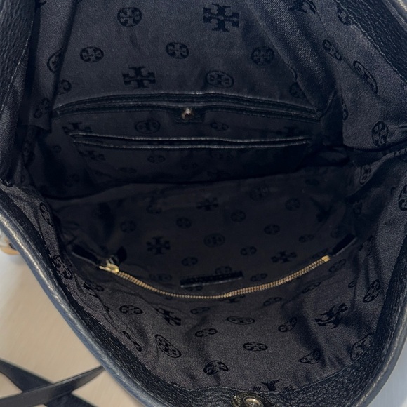 Tory Burch Flap Black Crossbody Bag with Gold Hardware - Picture 12 of 16